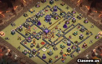 town hall 15, trophy/war base layout #34474