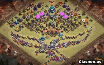 town hall 13, funny/progress base layout #34559