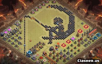 town hall 13, funny/progress base layout #34830