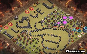 town hall 13, funny/progress base layout #35015