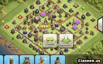 town hall 11, trophy/war base layout #35133