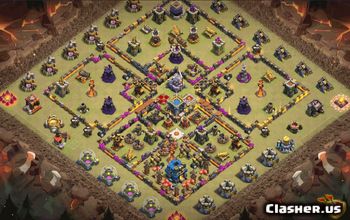 town hall 12, trophy/war base layout #35783