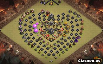 town hall 9, funny/progress base layout #35941
