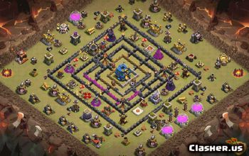 town hall 12, trophy/war base layout #36625