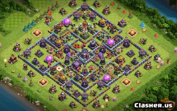 town hall 15, trophy/war base layout #36832