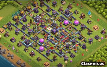 town hall 15, trophy/war base layout #36994