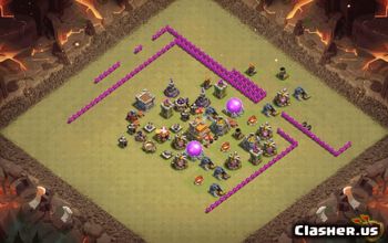 town hall 7, progress base layout #37086
