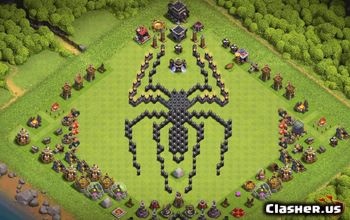 town hall 9, funny/progress base layout #37248