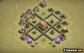 town hall 14, trophy/war base layout #37327