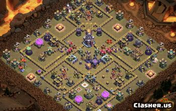 town hall 15, trophy/war base layout #37522