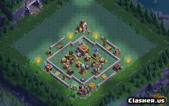 builder hall 9, builder/trophy/farming base layout #37615