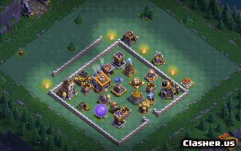 builder hall 9, builder/trophy/farming base layout #37621