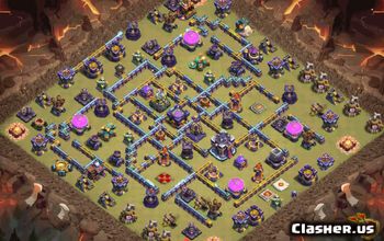 town hall 15, trophy/war base layout #37678