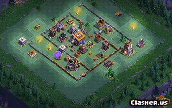 builder hall 9, builder/trophy/farming base layout #37699