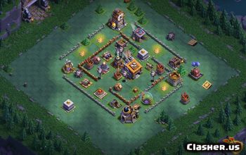 builder hall 9, builder/trophy/farming base layout #37715