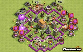 clash of clans best base town hall level 6