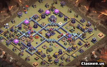 town hall 15, trophy/war base layout #38206