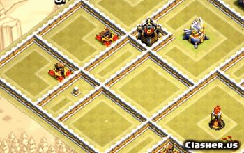 town hall 11, trophy/war base layout #38254