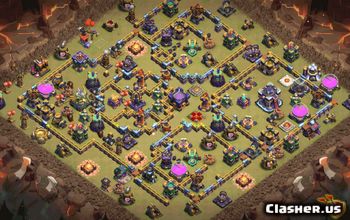 town hall 15, trophy/war base layout #38267