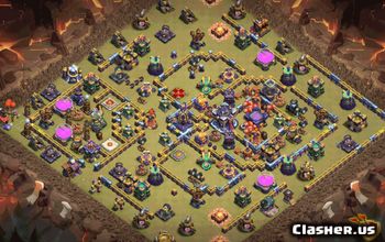 town hall 15, trophy/war base layout #38271