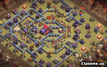 town hall 15, trophy/war base layout #38464