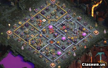 town hall 15, trophy/war base layout #38658