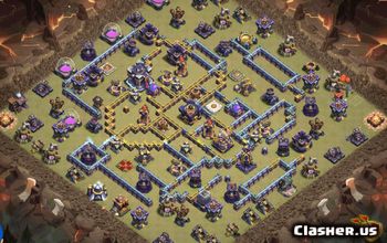 town hall 15, trophy/war base layout #38930