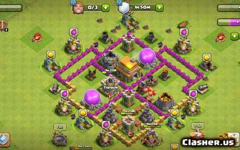 clash of clans best base town hall level 6