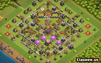 Town Hall 11 - CoC Base Maps Links - Clash of Clans | Clasher.us