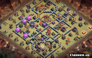 town hall 15, trophy/war base layout #39665