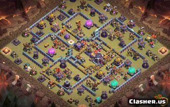 town hall 15, trophy/war base layout #39748