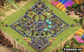 town hall 15, trophy/war base layout #39797