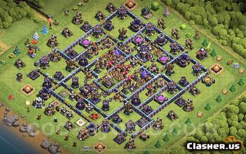 town hall 15, trophy/war base layout #39976
