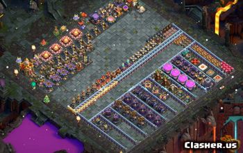 clash of clans th16 progress base link