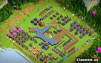 town hall 16, funny/progress base layout #40421