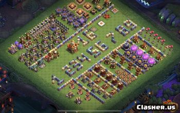 clash of clans th16 progress base